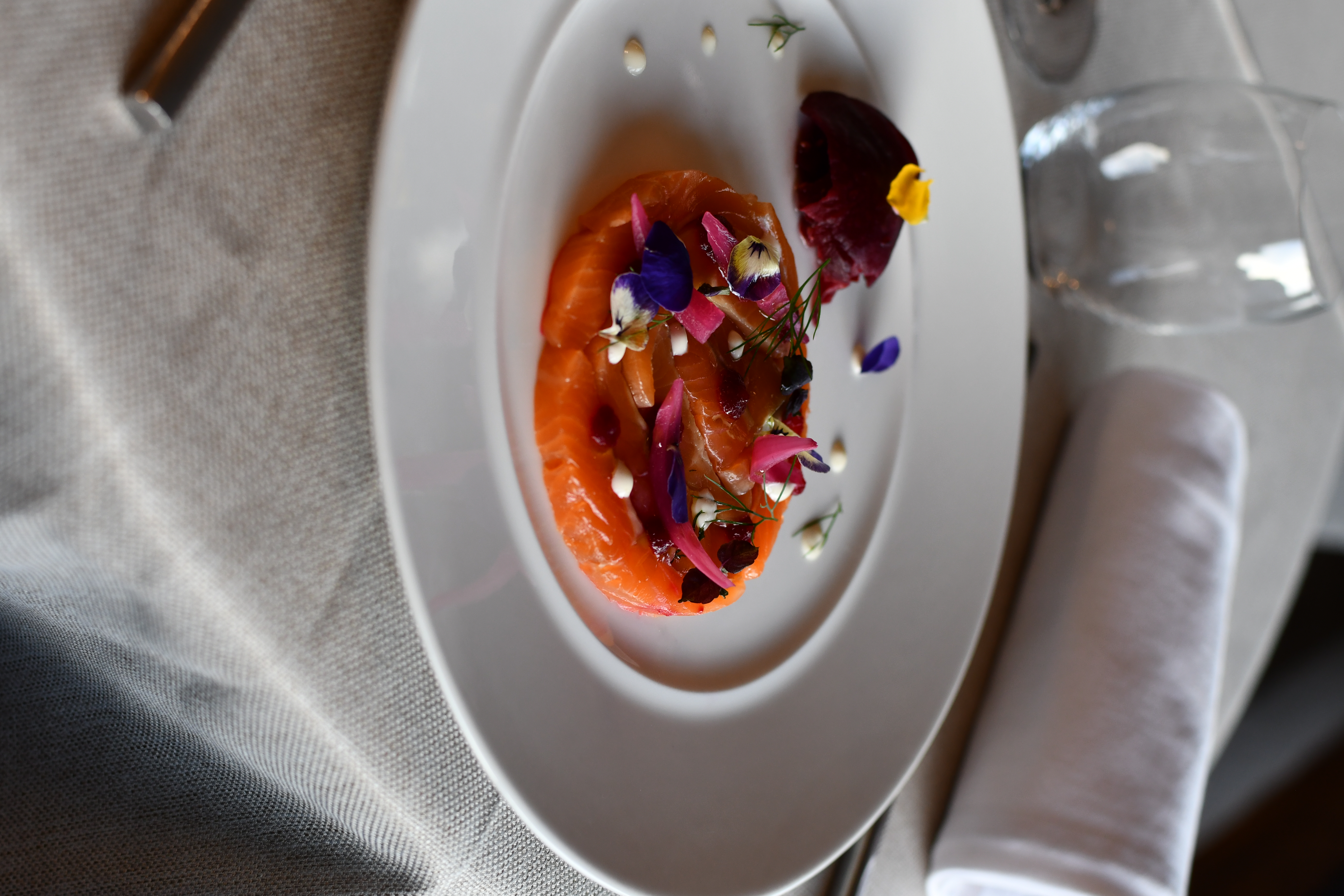 Assiette de cuisine raffinée